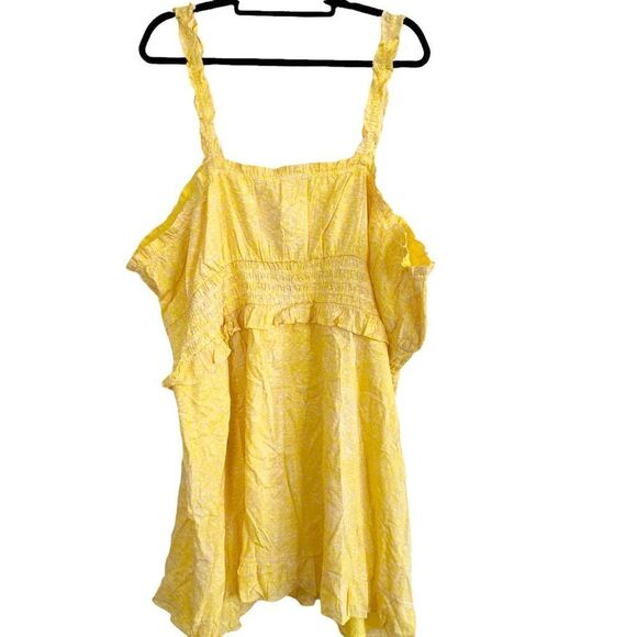 Nordstrom BP Yellow Camo Mini Dress 4X NWT - Picture 3 of 7